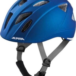 ALPINA XIMO L.E. Lätt, säker och okrossbar cykelhjälm med valfri LED lampa för barn, blå matt, 4549 cm 4003692281418