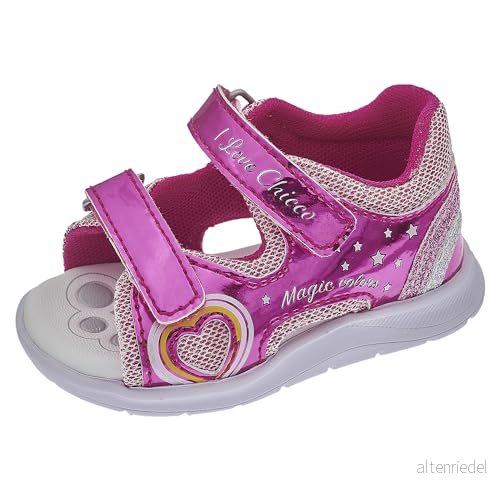 Chicco Fuchsia Dubbel Kardborresandal Flickor Design i Italien, (3), 26 EU 8051182484777