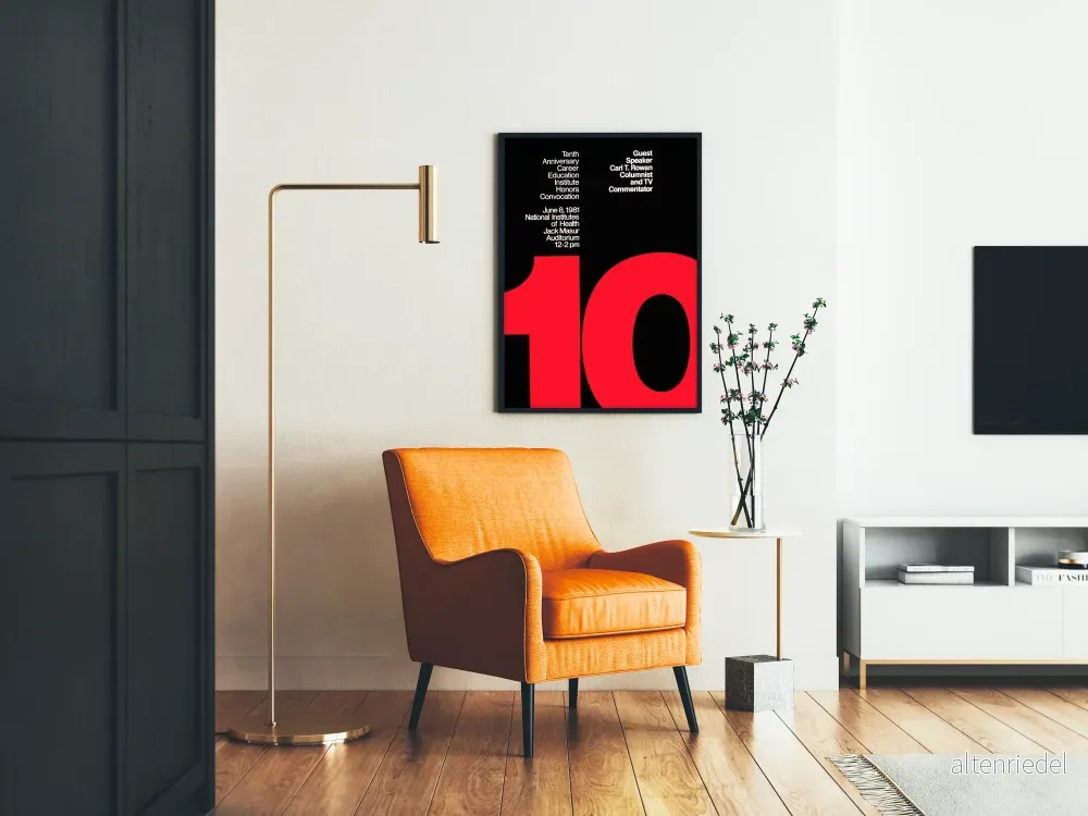 Företagsjubileumsaffisch 10 år Institut Utbildning Karriär - Bild 2