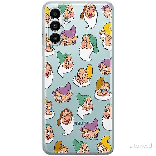 ERT GROUP mobiltelefonfodral för Samsung A13 5G/A04S originalt och officiellt licensierat Disney mönster Snow White and the Seven Dwarfs 015, gedeeltelijk transparant 5905131777430
