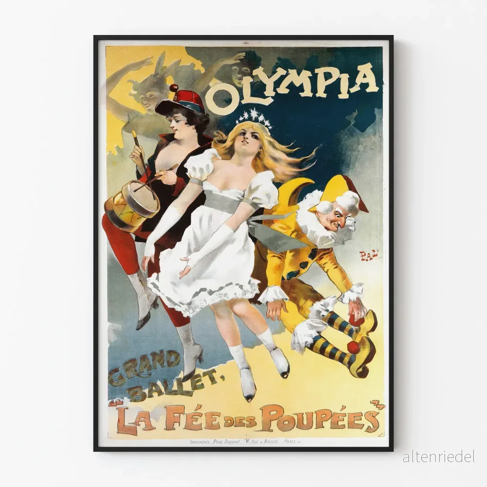 Vintageposter av dockfén - Väggdekoration för teater och balett