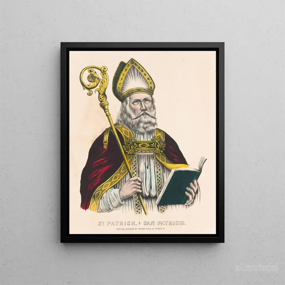 Målning Saint Patrick - Currier Ives | Konsttryck