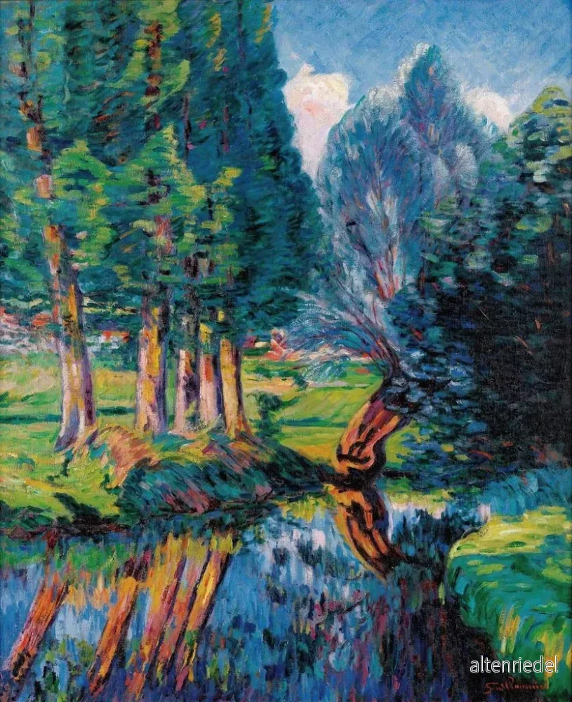 Målning Landskap i Breuillet - Armand Guillaumin | Konsttryck - Bild 2