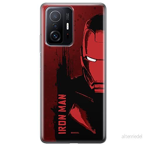 ERT GROUP mobiltelefonfodral för Xiaomi 11T 5G / PRO originalt och officiellt licensierat Marvel mönster Iron Man 004 anpassad till formen på mobiltelefonen, fodral tillverkad av TPU plast 5904805554346