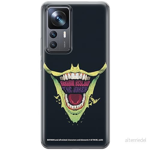 ERT GROUP mobiltelefonfodral för Xiaomi 12T/ 12T pro/ K50 Ultra originalt och officiellt licensierat DC mönster Joker 031 anpassad till formen på mobiltelefonen, fodral tillverkad av TPU plast 5905795055585