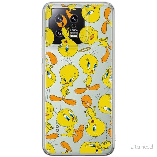 ERT GROUP mobiltelefonfodral för Xiaomi 13 originalt och officiellt licensierat Looney Tunes mönster Tweety 010 optimalt anpassad till formen på mobiltelefonen, gedeeltelijk transparant 5905511910563