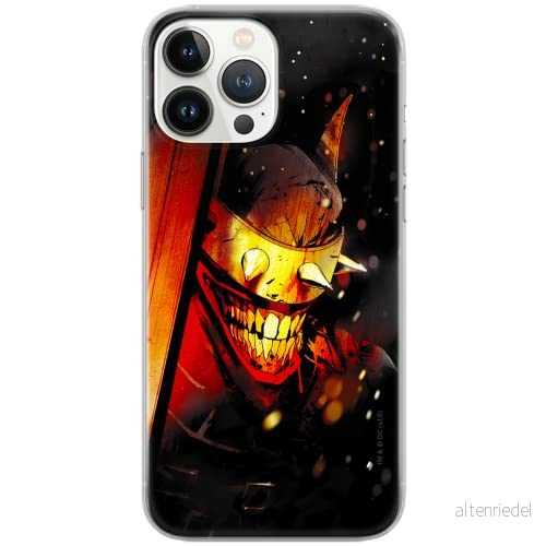 ERT GROUP mobiltelefonfodral för Samsung S10 PLUS originalt och officiellt licensierat DC mönster Batman Who Laughs 005 Vit anpassad till formen på mobiltelefonen, fodral tillverkad av TPU plast 5902980684599