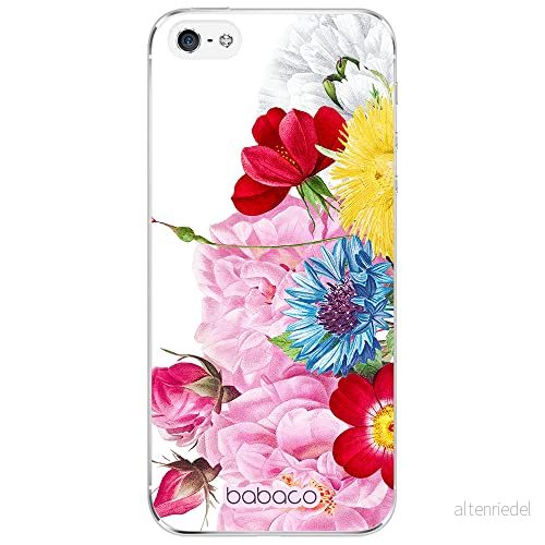 ERT GROUP mobiltelefonfodral för Iphone 5/5S/SE originalt och officiellt licensierat Babaco mönster Flowers 056 optimalt anpassad till formen på mobiltelefonen, fodral tillverkad av TPU plast 5905131358219