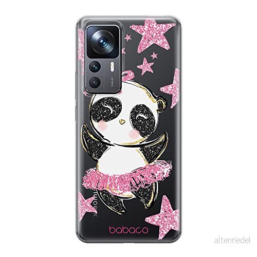 ERT GROUP mobiltelefonfodral för Xiaomi 12T/12T pro/K50 Ultra originalt och officiellt licensierat Babaco mönster Panda 007 optimalt anpassad till formen på mobiltelefonen, gedeeltelijk transparant 5905511573614