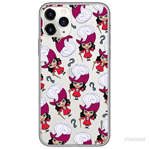 ERT GROUP mobiltelefonfodral för Iphone 11 PRO MAX originalt och officiellt licensierat Disney mönster James Hook 002 optimalt anpassad till formen på mobiltelefonen, gedeeltelijk transparant 5905131452054