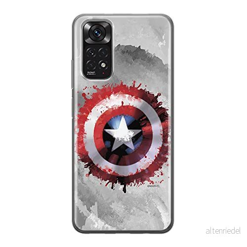 ERT GROUP mobiltelefonfodral för Xiaomi REDMI NOTE 11S 4G / 11 originalt och officiellt licensierat Marvel mönster Captain America 019, fodral tillverkad av TPU plast 5905511560591