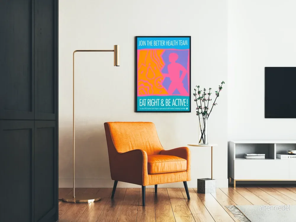 Poster Motiv för Hälsa och Välbefinnande - Ät Sunt och Förbli Aktiv - Bild 2