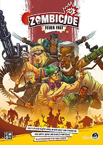 CMON, Zombicide: Eldfri, finsmakarspel, brädspel, 1 6 spelare, från 14 år, 30 minuter, tyska 4015566604254