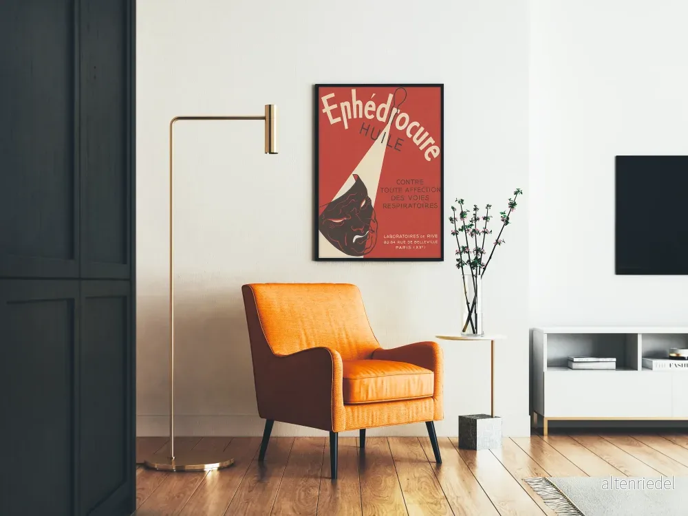 Vintageposter Ephedrocure Olja för luftvägarna - Bild 2