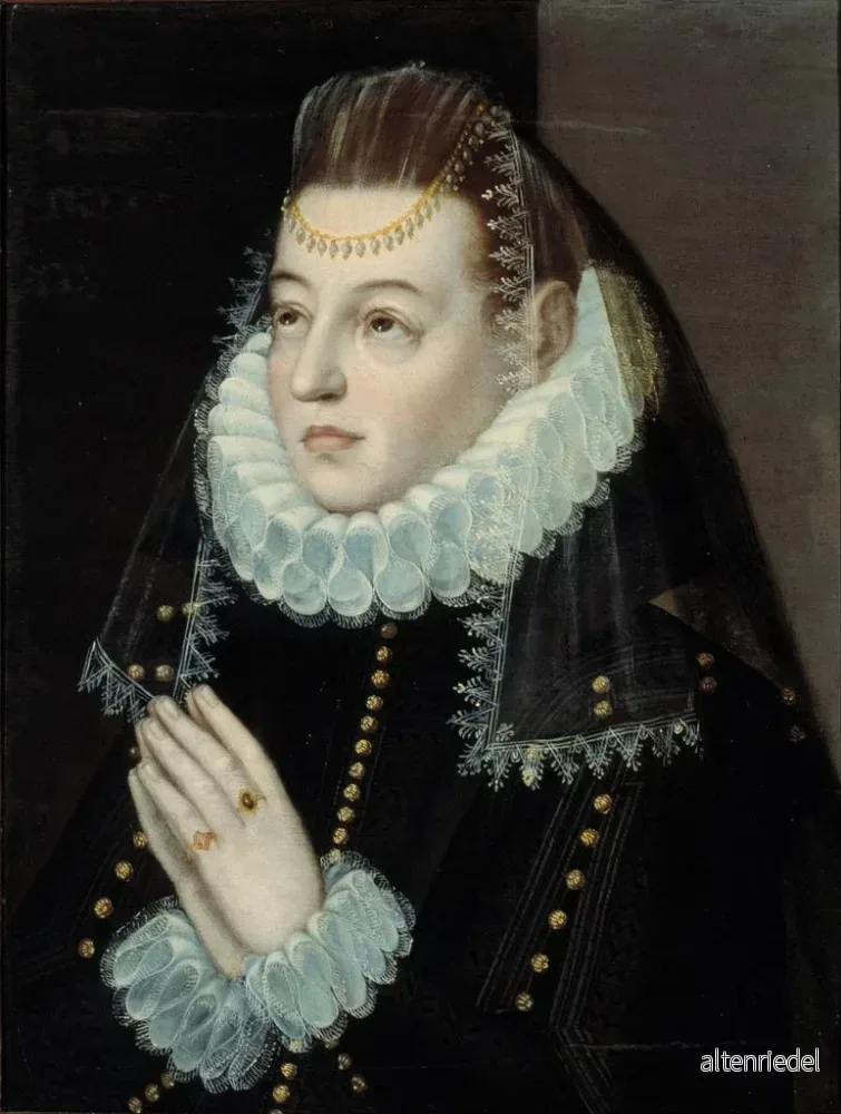 Målning Portrait d'une dame - Baltasar de Echave Orio | Konsttryck - Bild 2