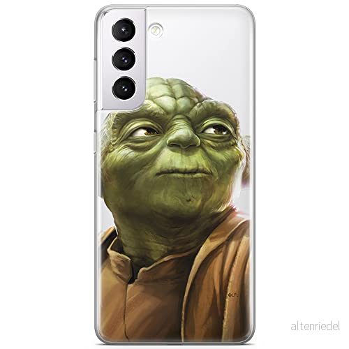 ERT GROUP mobiltelefonfodral för Samsung S21 originalt och officiellt licensierat Star Wars mönster Yoda 006 optimalt anpassad till formen på mobiltelefonen, gedeeltelijk transparant 5903932375688