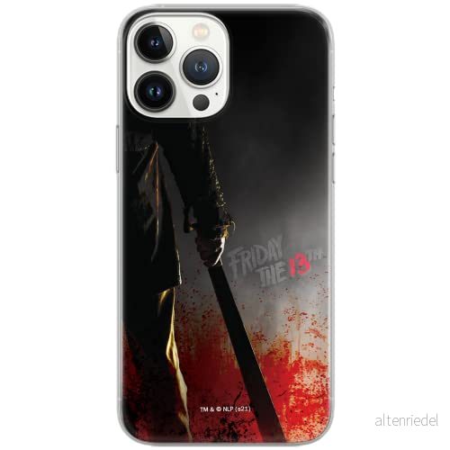 ERT GROUP mobiltelefonfodral för Iphone 13 PRO MAX originalt och officiellt licensierat Horror mönster Friday the 13th 012 anpassad till formen på mobiltelefonen, fodral tillverkad av TPU plast 5905511108670