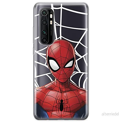 ERT GROUP mobiltelefonfodral för Xiaomi MI NOTE 10 Lite originalt och officiellt licensierat Marvel mönster Spider Man 012 optimalt anpassad till formen på mobiltelefonen, gedeeltelijk transparant 5904805592294