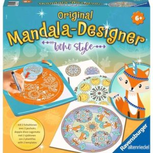Ravensburger Midi mandala Designer Boho Style 20019, rita lärande för barn från 6 år, teckningsset med mallar färgglada mandalas 4005556200191 Ravensburger Midi mandala Designer Boho Style 20019, rita lärande för barn från 6 år, teckningsset med mallar färgglada mandalas 4005556200191