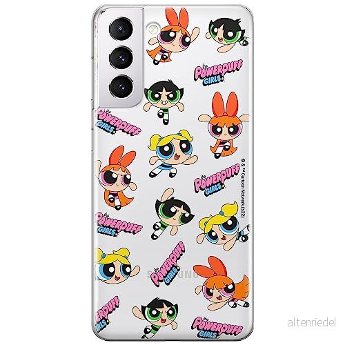 ERT GROUP mobiltelefonfodral för Samsung S21 originalt och officiellt licensierat The Powerpuff Girls mönster 028 anpassad till formen på mobiltelefonen, gedeeltelijk transparant 5905511972509