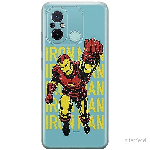 ERT GROUP mobiltelefonfodral för Xiaomi REDMI 12C/ 11A originalt och officiellt licensierat Marvel mönster Iron Man 009 anpassad till formen på mobiltelefonen, fodral tillverkad av TPU plast 5905511839970