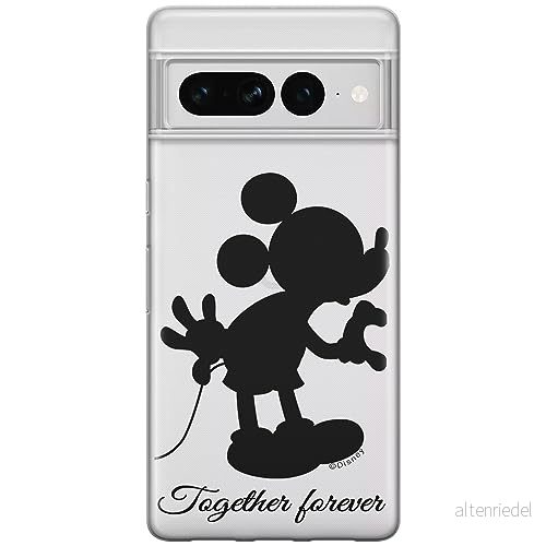 ERT GROUP mobiltelefonfodral för Google PIXEL 7 PRO originalt och officiellt licensierat Disney mönster Mickey 005 optimalt anpassad till formen på mobiltelefonen, gedeeltelijk transparant 5905795162269