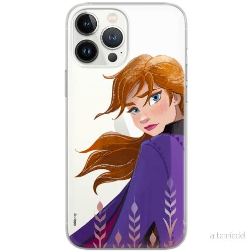 ERT GROUP mobiltelefonfodral för Huawei P30 Lite originalt och officiellt licensierat Disney mönster Anna 002 Vit optimalt anpassad till formen på mobiltelefonen, gedeeltelijk transparant 5903537011080