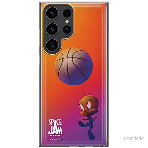 ERT GROUP mobiltelefonfodral för Samsung S23 ULTRA originalt och officiellt licensierat Looney Tunes mönster Space Jam 014 anpassad till formen på mobiltelefonen, fodral tillverkad av TPU plast 5905511474690