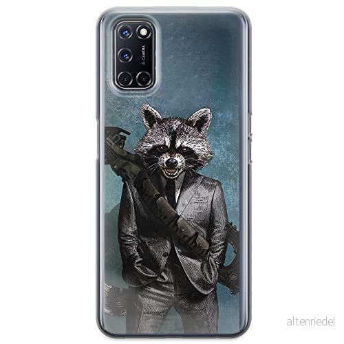 ERT GROUP mobiltelefonfodral för Oppo A92/ A72/ A52 originalt och officiellt licensierat Marvel mönster Rocket 002 optimalt anpassad till formen på mobiltelefonen, fodral tillverkad av TPU plast 5903040209844