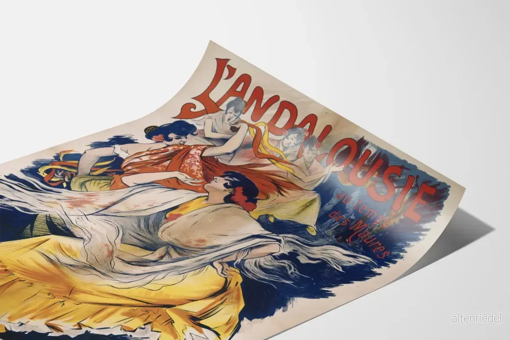 Vintageposter L'Andalousie Utställning 1900 väggdekoration - Bild 3