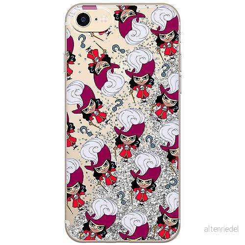 ERT GROUP mobiltelefonfodral för Apple Iphone 7/8/ SE 2/ 3 originalt och officiellt licensierat Disney mönster James Hook 002, med glitter overflow effekt 5905131446367