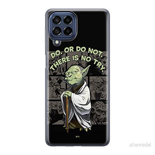 ERT GROUP mobiltelefonfodral för Samsung M53 5G originalt och officiellt licensierat Star Wars mönster Yoda 007 optimalt anpassad till formen på mobiltelefonen, fodral tillverkad av TPU plast 5905511384586