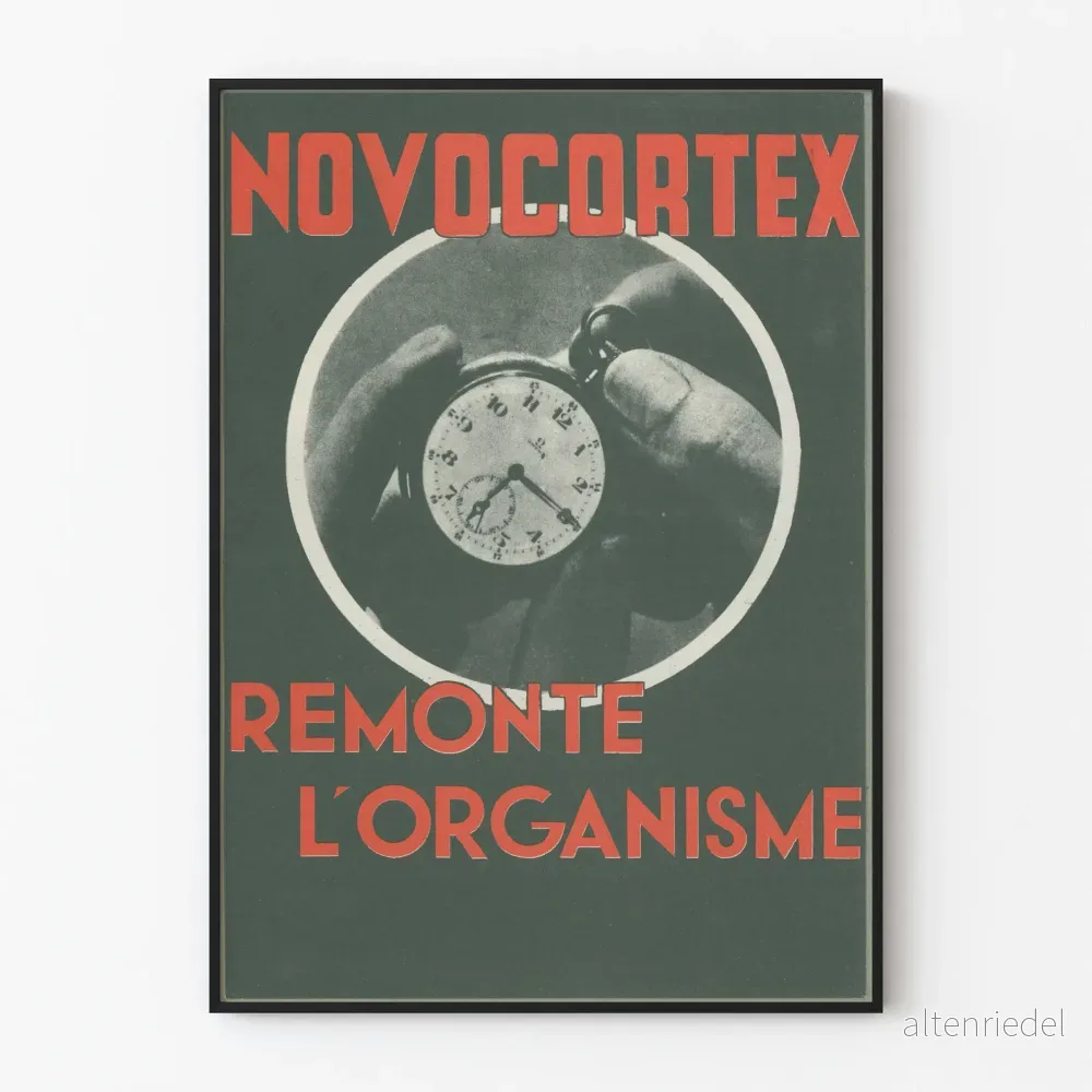Novocortex-affisch Återställer kroppen vintage