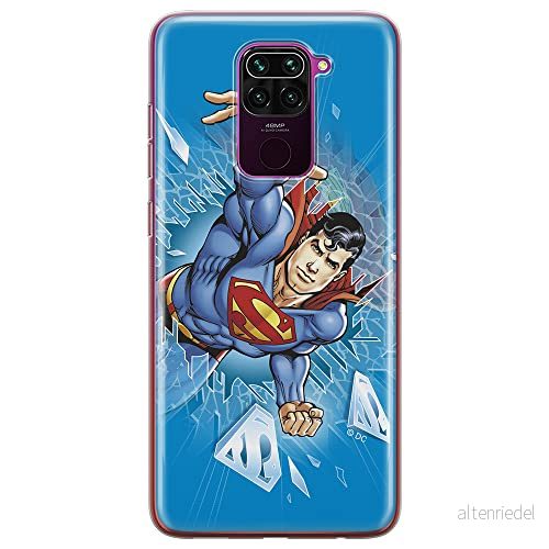 ERT GROUP mobiltelefonfodral för Xiaomi REDMI NOTE 9 originalt och officiellt licensierat DC mönster Superman 005 optimalt anpassad till formen på mobiltelefonen, fodral tillverkad av TPU plast 5903040337097