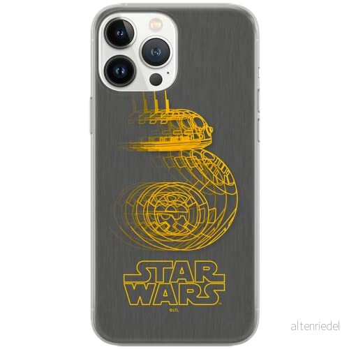 ERT GROUP mobiltelefonfodral för Iphone 13 PRO MAX originalt och officiellt licensierat Star Wars mönster BB 8 007 Vit optimalt anpassad till formen på mobiltelefonen, fodral tillverkad av TPU plast 5903932869644