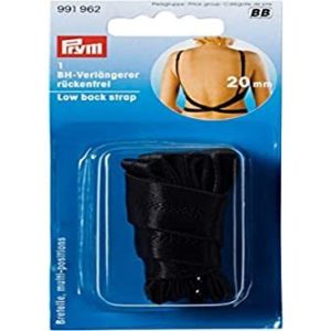 Prym Svart (20mm) Låg Tillbaka Rem 1 Bit 4002279158754