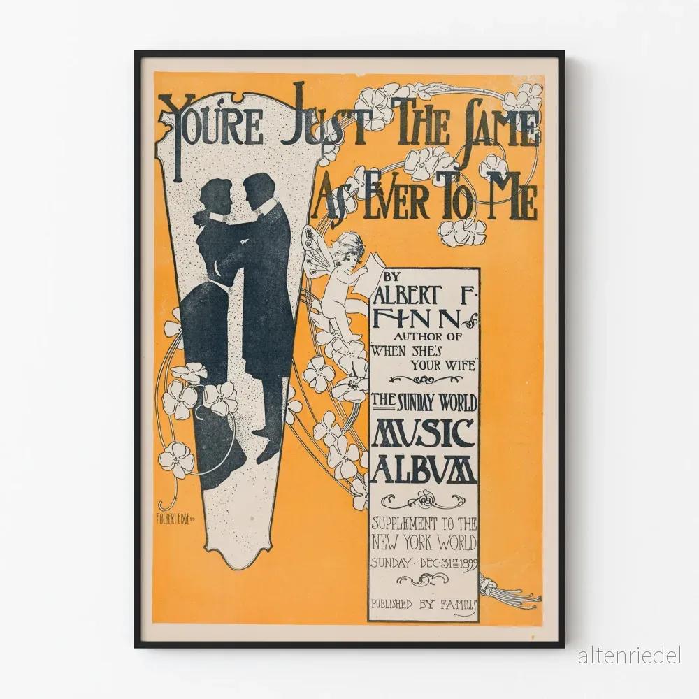 Vintageposter Du är precis som alltid för mig