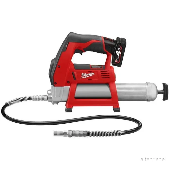 MILWAUKEE 4933441675 Pompe à graisse Batterie 914 avec chargeur, batterie, accessoires 473 562 4002395001903