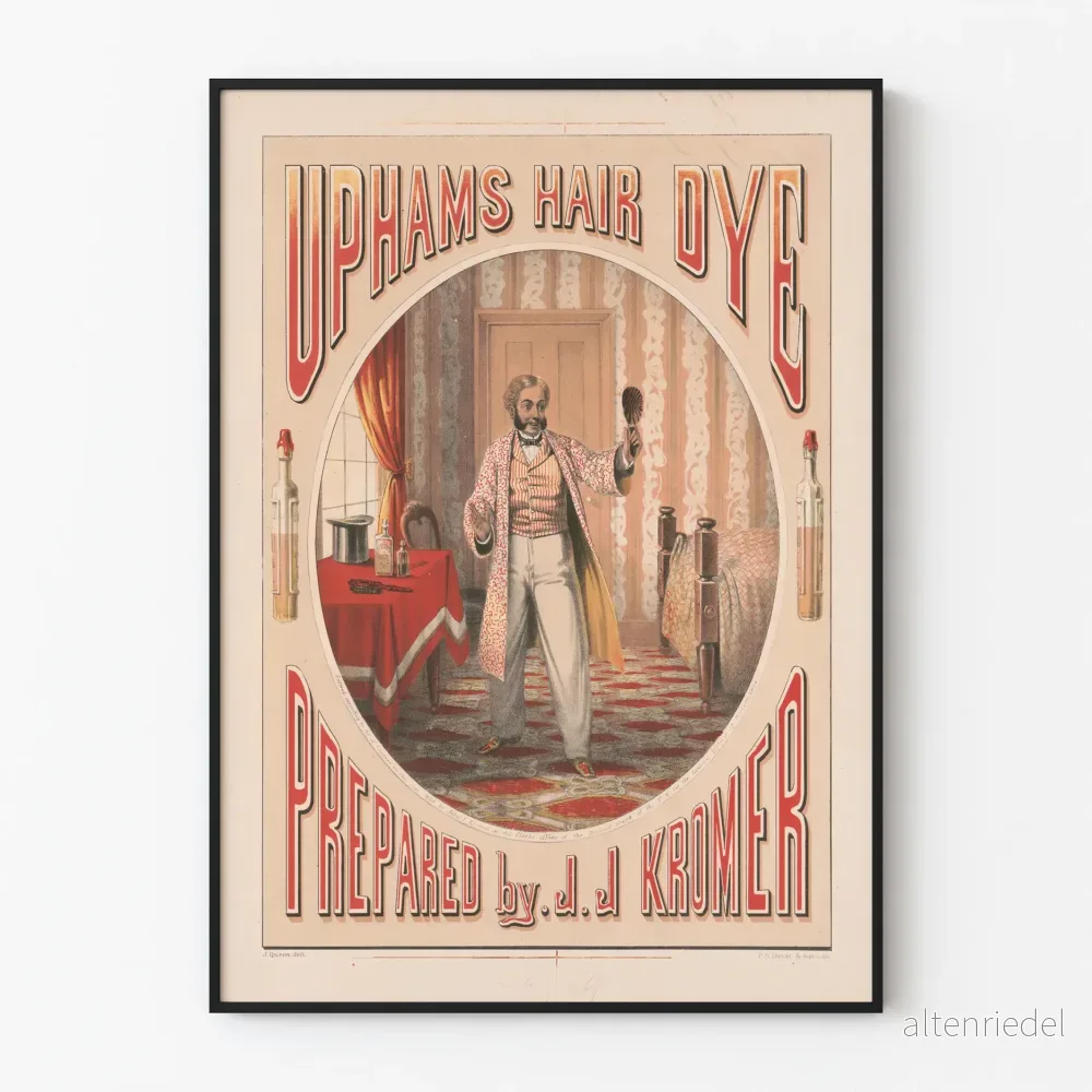 Vintageposter Uphams Hair Dye av J.J. Kromer