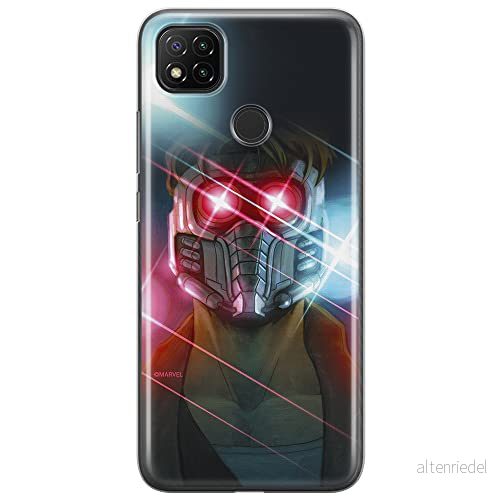 ERT GROUP mobiltelefonfodral för Xiaomi REDMI 9C originalt och officiellt licensierat Marvel mönster Star Lord 003 optimalt anpassad till formen på mobiltelefonen, fodral tillverkad av TPU plast 5903040303009