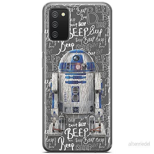 ERT GROUP mobiltelefonfodral för Samsung A02S originalt och officiellt licensierat Star Wars mönster R2D2 004 optimalt anpassad till formen på mobiltelefonen, fodral tillverkad av TPU plast 5903040238097