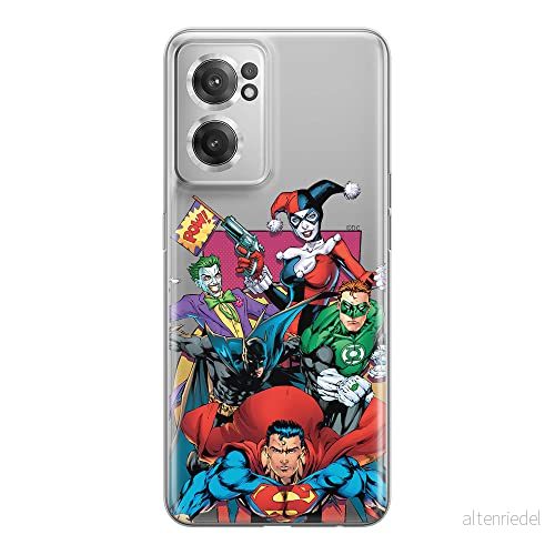 ERT GROUP mobiltelefonfodral för Oneplus NORD CE 2 originalt och officiellt licensierat DC mönster Justice League 004 optimalt anpassad till formen på mobiltelefonen, gedeeltelijk transparant 5905511299958