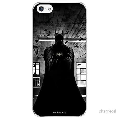 ERT GROUP mobiltelefonfodral för Iphone 5/5S/SE originalt och officiellt licensierat DC mönster Batman 068 optimalt anpassad till formen på mobiltelefonen, fodral tillverkad av TPU plast 5905131521910