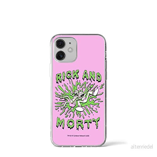 ERT GROUP mobiltelefonfodral för Iphone 12 Mini originalt och officiellt licensierat Rick and Morty mönster & 024 anpassad till formen på mobiltelefonen, fodral tillverkad av TPU plast 5905511149338
