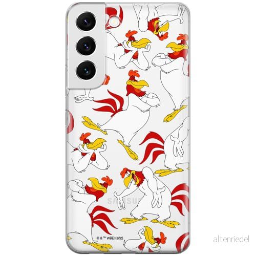 ERT GROUP mobiltelefonfodral för Samsung S22 PLUS originalt och officiellt licensierat Looney Tunes mönster Foghorn Leghorn 001 anpassad till formen på mobiltelefonen, gedeeltelijk transparant 5905511667573