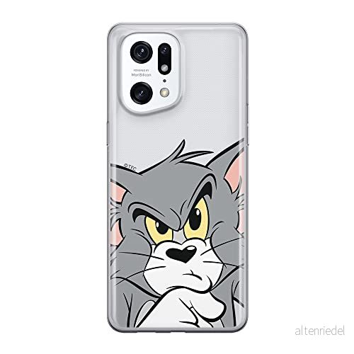 ERT GROUP mobiltelefonfodral för Oppo FIND X5 PRO originalt och officiellt licensierat Tom & Jerry mönster 001 optimalt anpassad till formen på mobiltelefonen, gedeeltelijk transparant 5905511407155