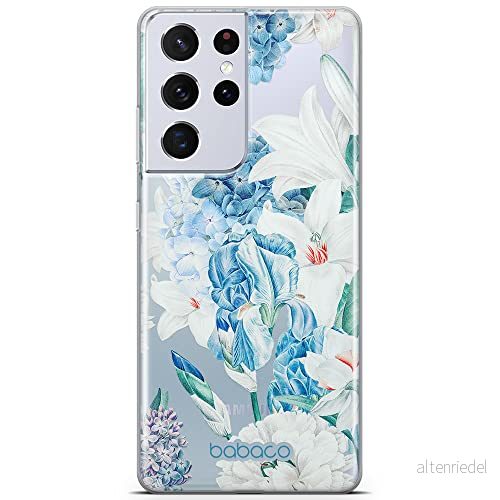 ERT GROUP mobiltelefonfodral för Samsung S21 ULTRA originalt och officiellt licensierat Babaco mönster Flowers 026 optimalt anpassad till formen på mobiltelefonen, gedeeltelijk transparant 5905131262653