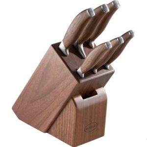 Rosle Knife Block Cuisine Walnut 7 Piece 4004293133847 Rosle Knife Block Cuisine Walnut 7 Piece 4004293133847
