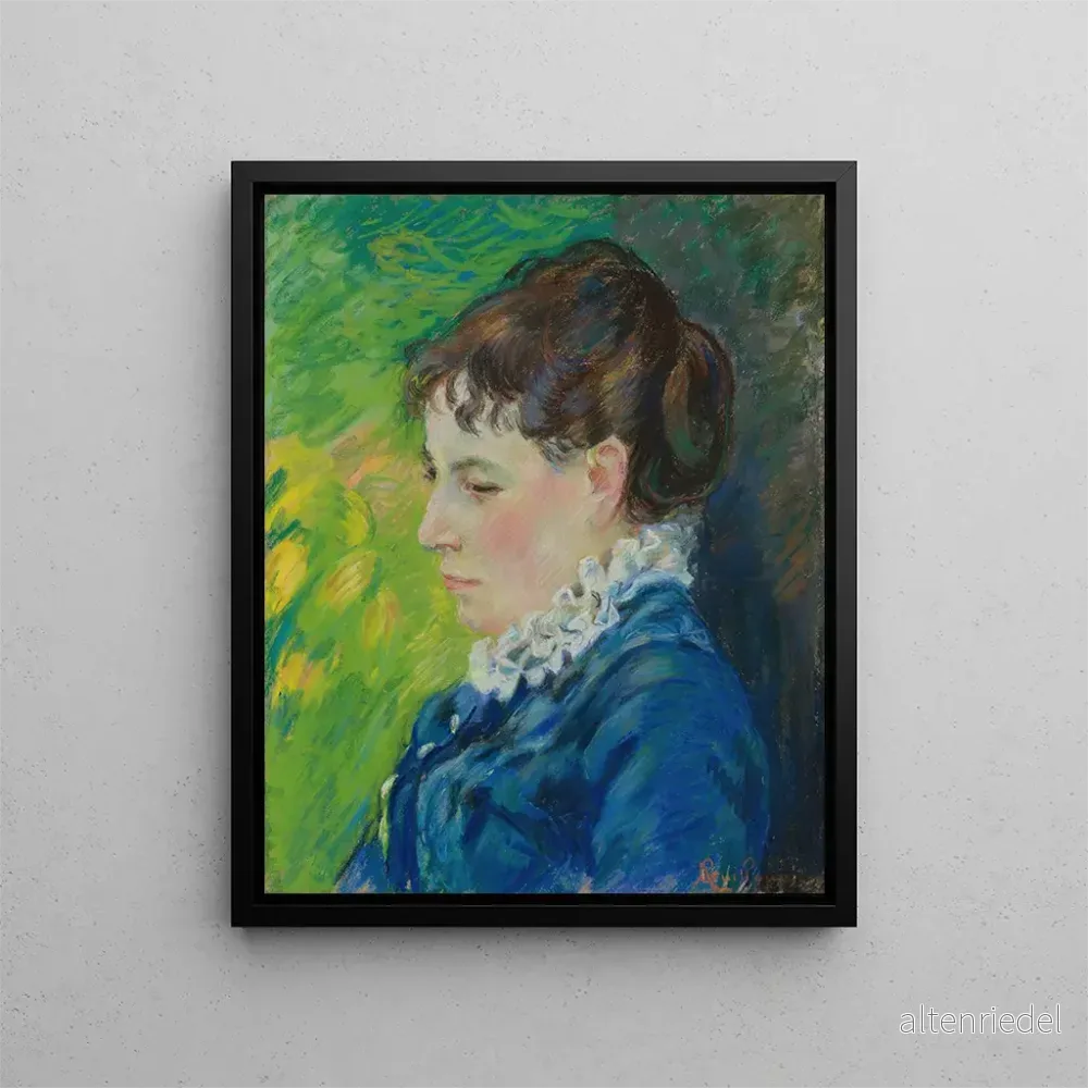 Målning av konstnärens kvinnoporträtt – Armand Guillaumin | Konsttryck Målning av konstnärens kvinnoporträtt – Armand Guillaumin | Konsttryck