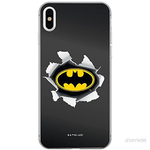 ERT GROUP mobiltelefonfodral för Iphone XS Max originalt och officiellt licensierat DC mönster Batman 059 optimalt anpassad till formen på mobiltelefonen, fodral tillverkad av TPU plast 5905131534521